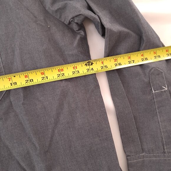 Dickies Work Shirt Mens Size 2XL Long Sleeve Button Up Charcoal Color - Picture 7 of 10